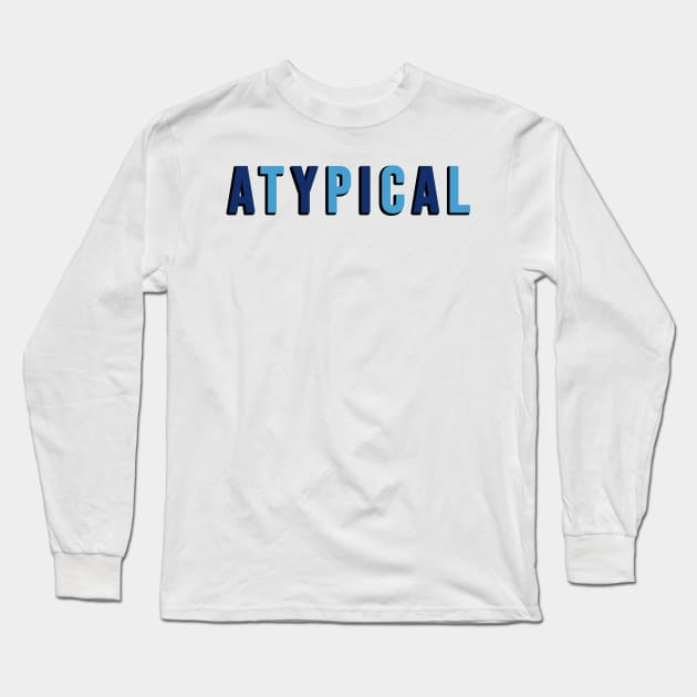 Atyical Netflix Blue Long Sleeve T-Shirt by lukassfr